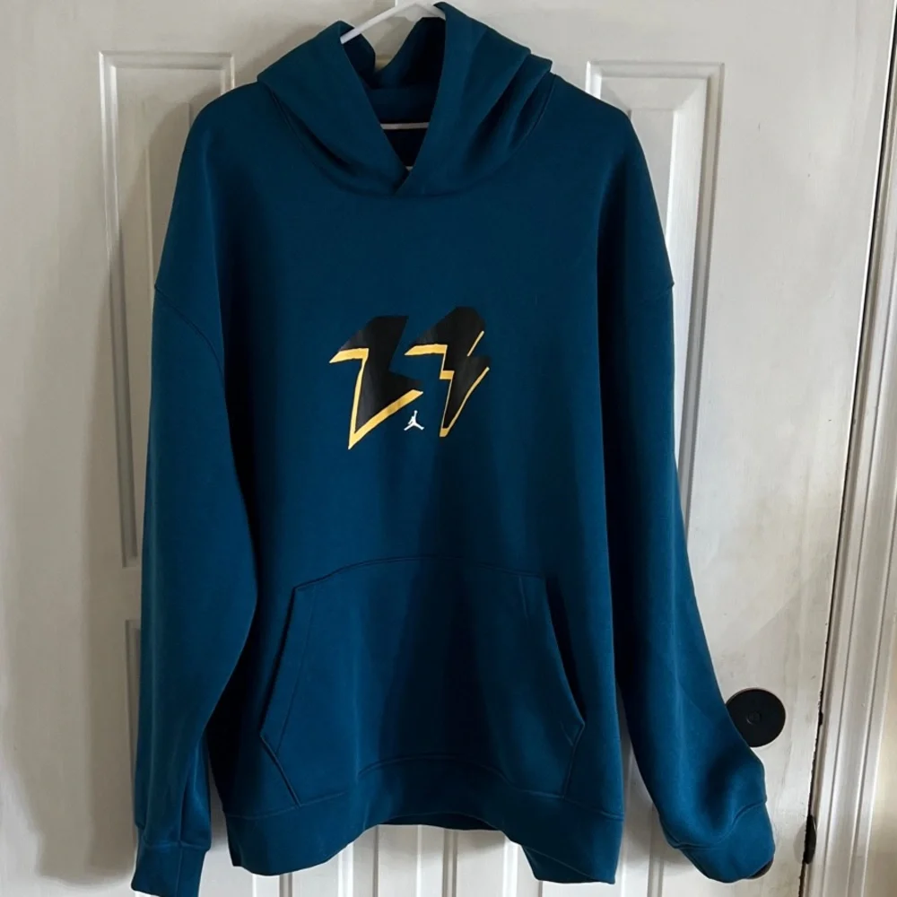 Jordan Teal Hoodie with Black and Gold Logo nwt - Picture 1 of 5